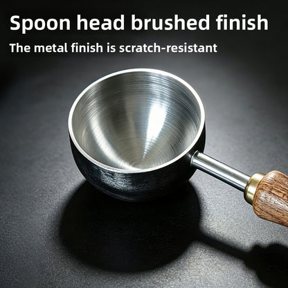 Stainless Steel Wood Handle Coffee Measuring Spoon
